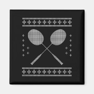 Imã Badminton Christmas