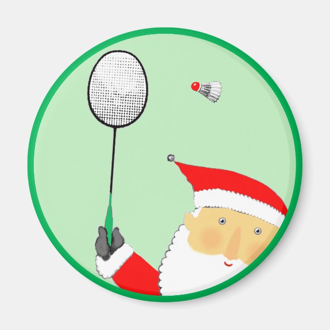 Imã Badminton Christmas Stoffer (Frente)