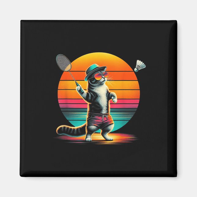Imã Badminton Do Cachorro Para Homens (Frente)