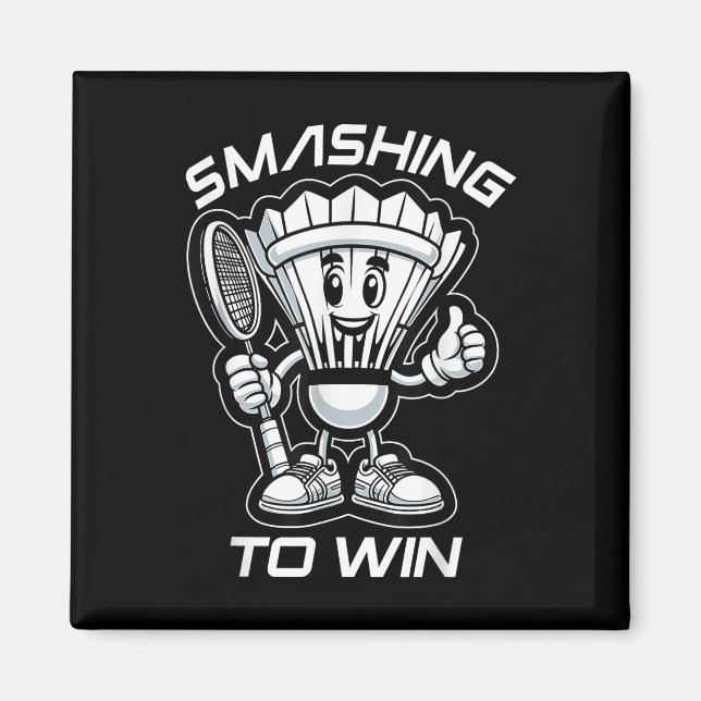 Imã Badminton Forever Cartoon Shuttle E Racket Graph (Frente)