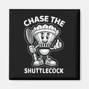 Imã Badminton Forever Cartoon Shuttle E Racket Graph