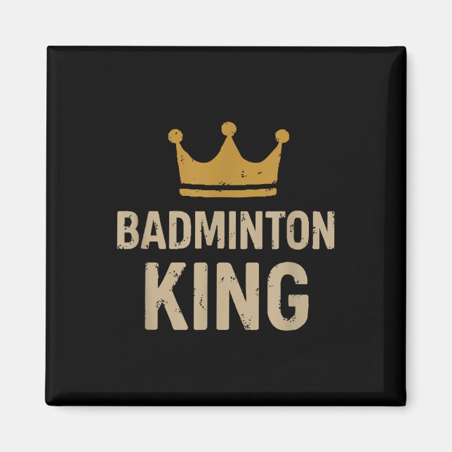 Imã Badminton King - Legenda Smash &amp; Régua do Trib (Frente)
