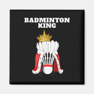 Imã Badminton King _ Mens Jogador de Badminton Shirt B