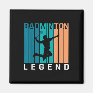 Imã Badminton Legend Jogador De Badminton Shuttle Spor