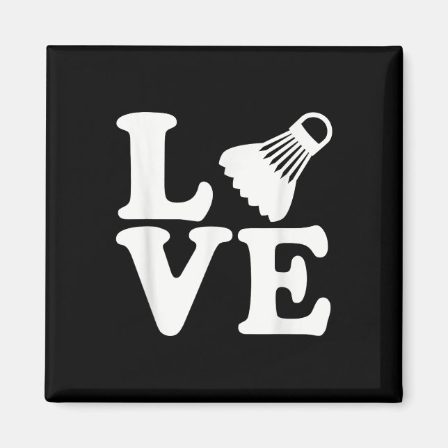 Imã Badminton Love (Frente)