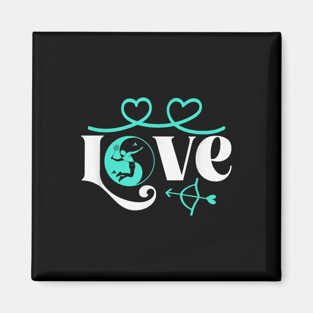 Imã Badminton-player Jogo Shuttle Yin-yang-love Badmin (Frente)
