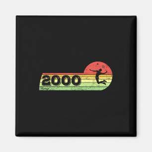 Imã Badminton-player Vintage 2000 Birthday Shuttle Bad