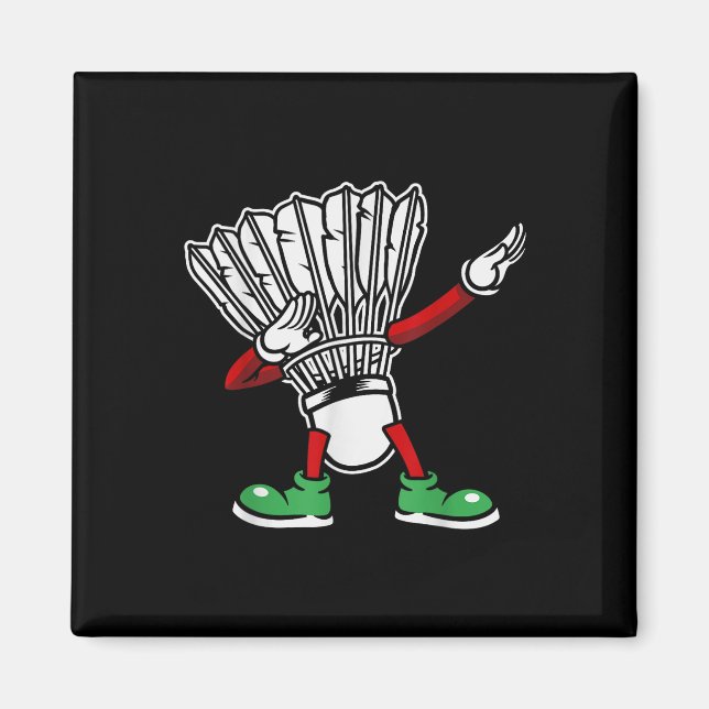 Imã Badminton Racket Dabbing Shuttle Player Badminton (Frente)