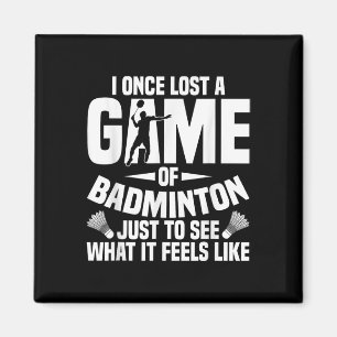 Imã Badminton Shuttle Uma Vez Perdeu O Jogador De Tart
