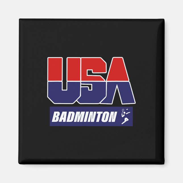 Imã Badminton Usa (Frente)