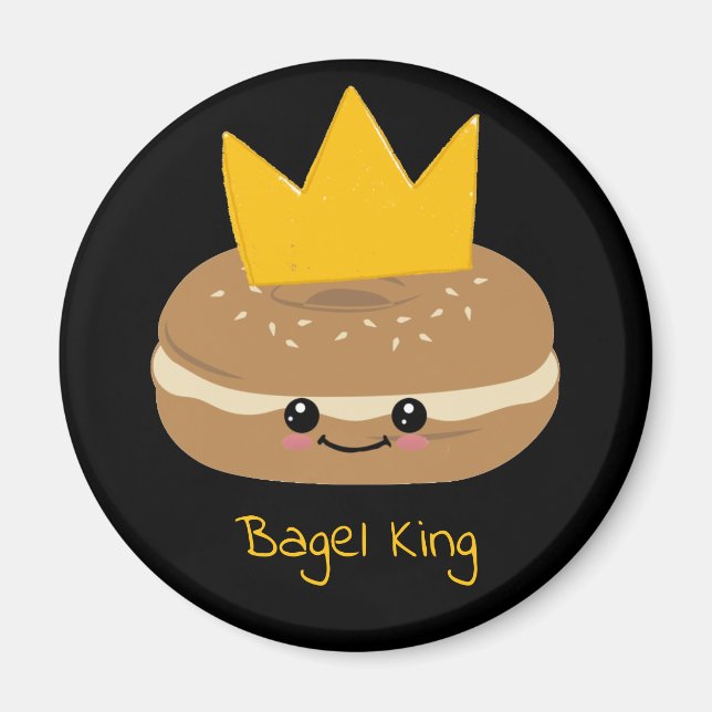 Imã Bagel King Bagel Buddies (Frente)