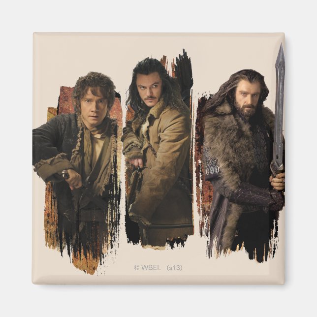 IMÃ BAGGINS™, BARD BOWMAN™, & THORIN OAKENSHIELD™ (Frente)