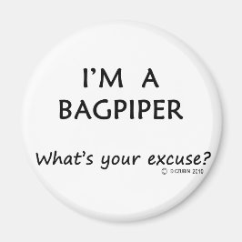 Imã Bagpiper com licença