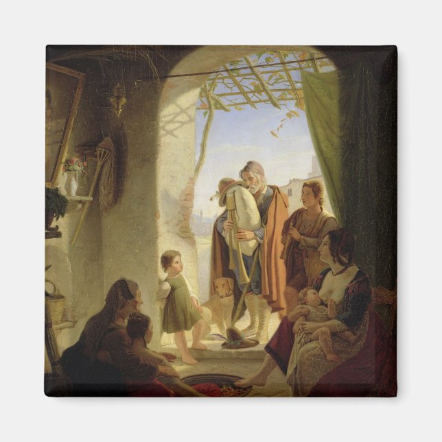 Imã Bagujeiro napolitano na wintry Roma, 1833 (Frente)