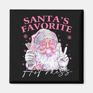 Imã Bagunça Divertida de Natal Favorita do Papai Noel