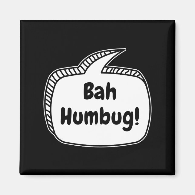 Imã Bah Humbug Speech Bubble Toddler T Shirt  (Frente)