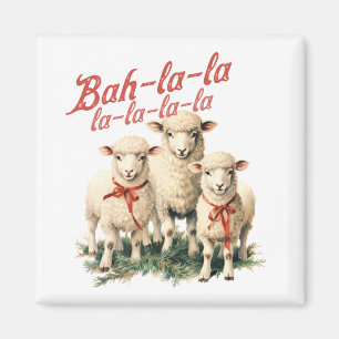 Imã Bah La La Cute Retro Christmas Shea