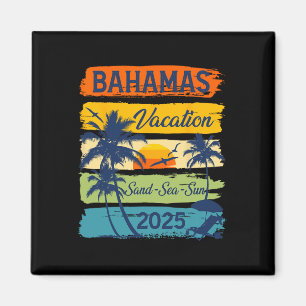 Imã Bahamas 2025 Vacation Souvenir Holiday Family Grou
