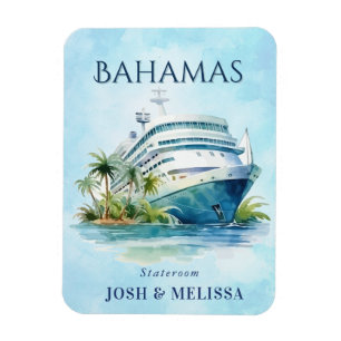Ímã Bahamas Cruise Ship Stateroom Magnet