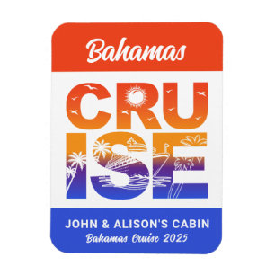 Ímã Bahamas Cruise Ship Stateroom Magnet