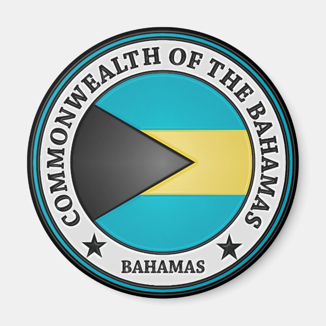 Imã Bahamas — Round Emblem (Frente)