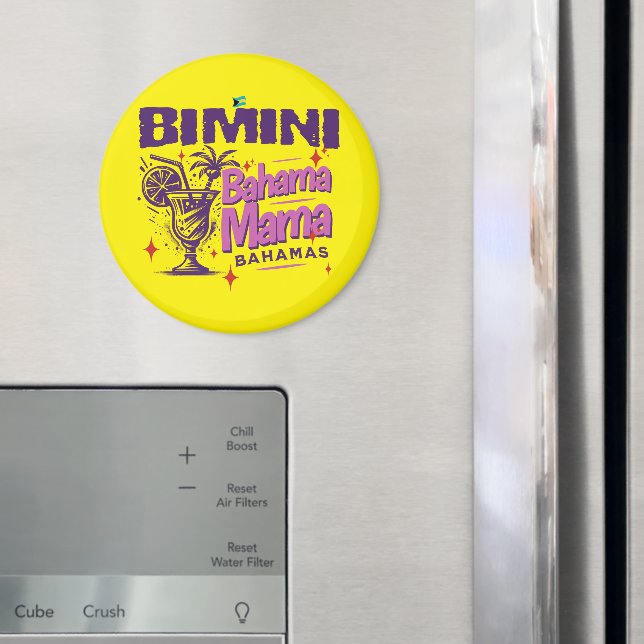 Imã Bahamas Souvenir Gift: Bimini Bahamas Bahama Mama (In Situ (Fridge))