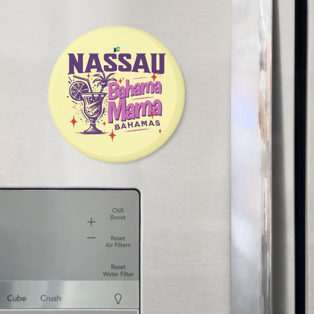 Imã Bahamas Souvenir Gift : Nassau Bahamas Bahama Mama (In Situ (Fridge))