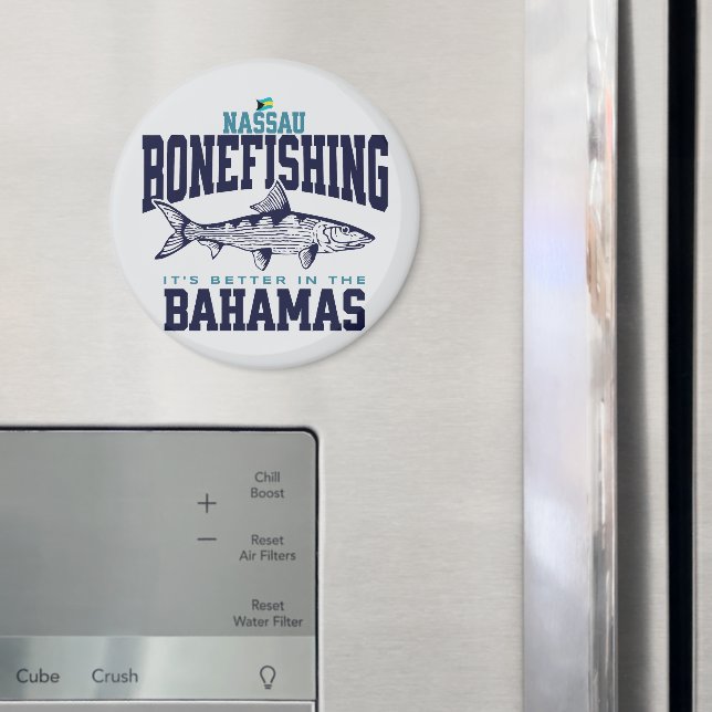 Imã Bahamas Souvenir Gift : Nassau Bahamas Bonefishing (In Situ (Fridge))