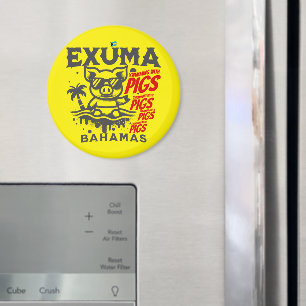 Imã Bahamas Souvenir Presente: Bahamas Exuma Nadam Suí