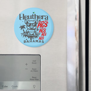 Imã Bahamas Souvenir Presente: Eleuthera Bahamas Porco