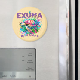 Imã Bahamas Souvenir Presente: Exuma Bahamas Tartaruga