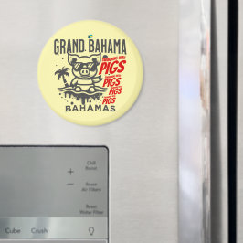 Imã Bahamas Souvenir Presente: Grande Bahama Nadando P