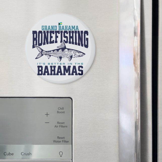 Imã Bahamas Souvenir Presente: Grande Baiana Bonefishi (In Situ (Fridge))