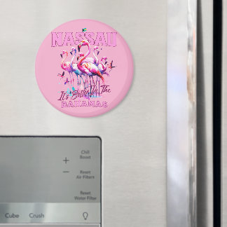 Imã Bahamas Souvenir Presente: Nassau Bahamas Flamingo