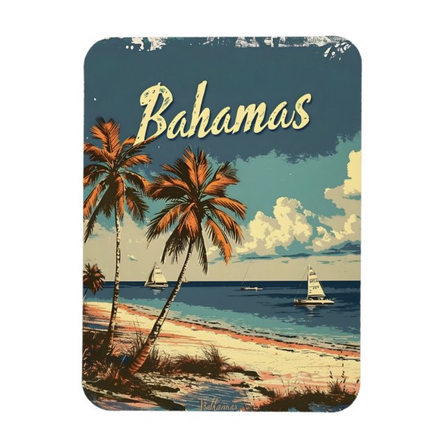 Ímã Bahamas Vintage (Vertical)