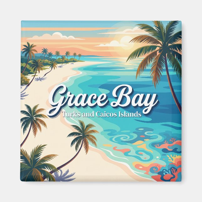 Imã Baía da Graça Ilhas Turcas e Caicos (Frente)