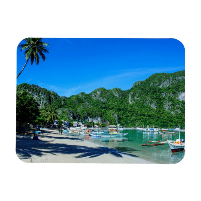 Ímã Baía da Praia de El Nido (Horizontal)