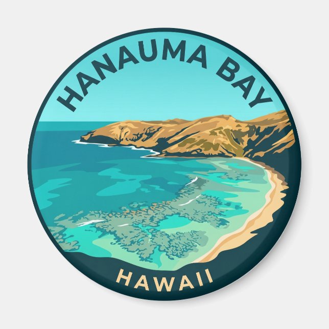 Imã Baía de Hanauma no Havaí (Frente)