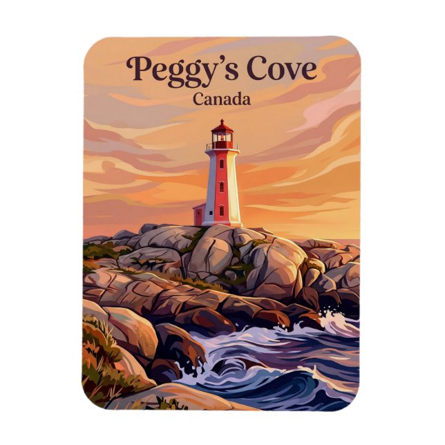 Ímã Baía de Peggy Canadá (Vertical)