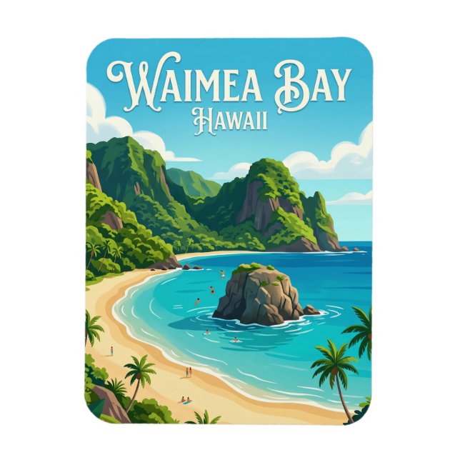 Ímã Baía de Waimea EUA (Vertical)
