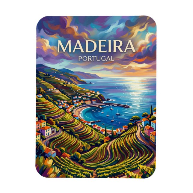 Ímã Baía do Funchal Portugal (Vertical)