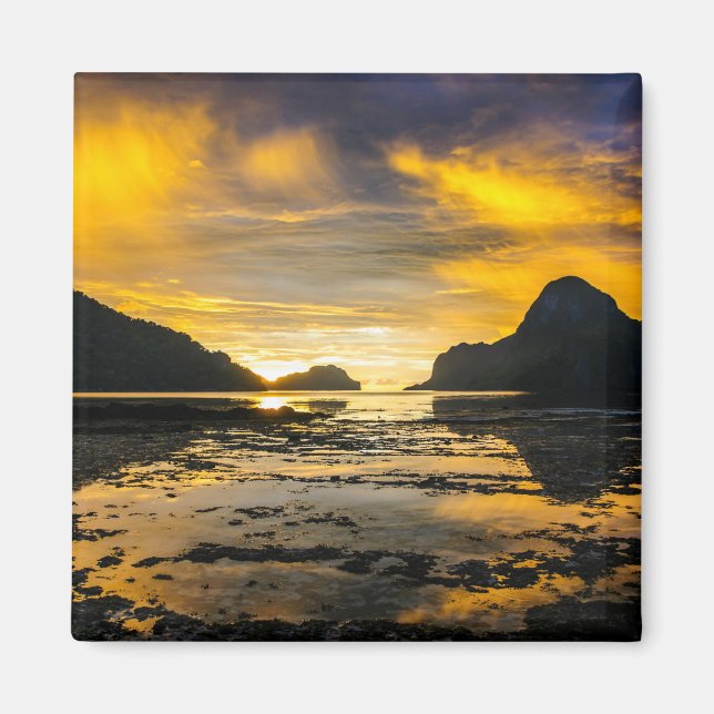 Imã Baía do pôr do sol de El Nido (Frente)