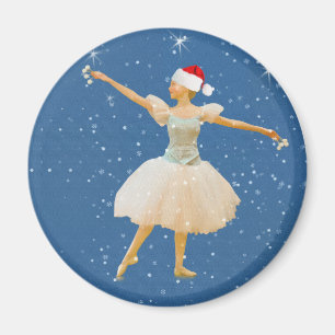Imã Bailarina do Natal com ímã dos Castanets