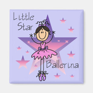 Imã Bailarina Little Star - Cabelo Castanho