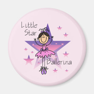 Imã Bailarina Little Star - Cabelo Castanho