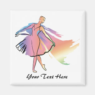 Imã Bailarina Pastel (Personalized_