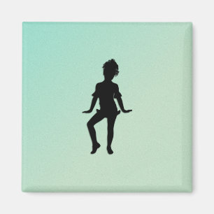 Imã Bailarina Verde Mais Fofa