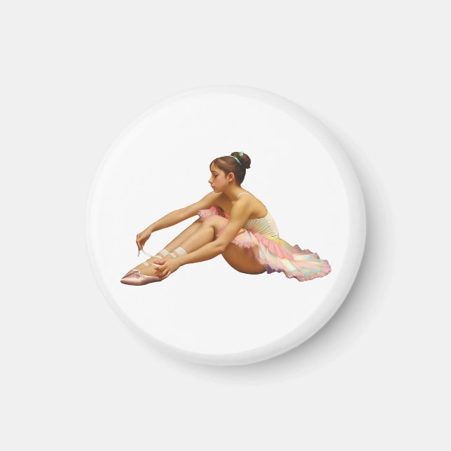 Imã Bailarinas arreglando sus zapatillas (Frente)