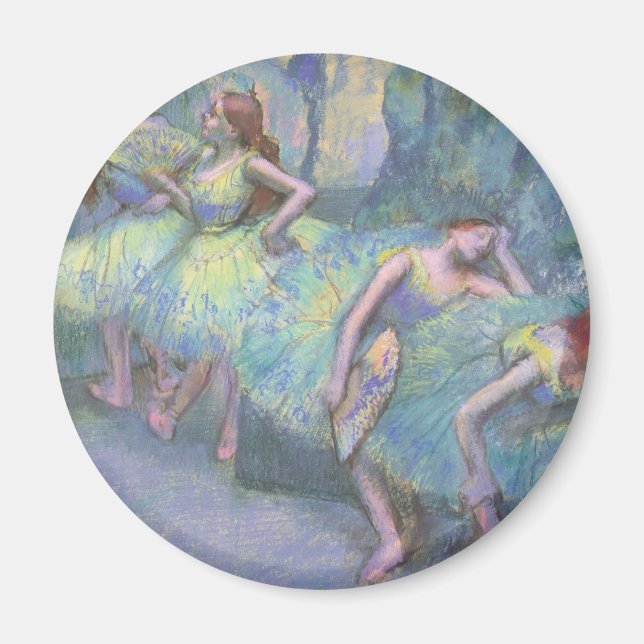 Imã Bailarinas nos Bastidores por Edgar Degas (Frente)