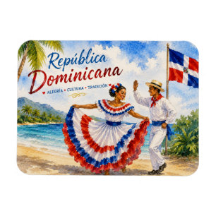 Ímã Bailarinos de praia da República Dominicana lembra